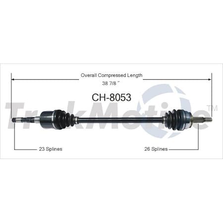 Surtrack Axle Cv Axle Shaft, Ch-8053 CH-8053